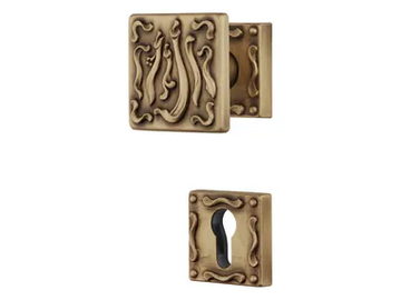 FRIDA - Brass door knob with lock by LINEA CALI' - view 2